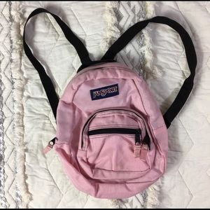 VINTAGE MINI JANSPORT LIGHT BABY PINK BACKPACK